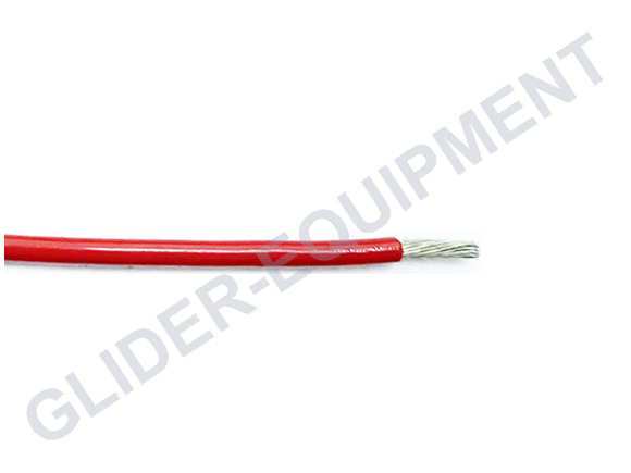 Tefzel kabel AWG14 (2.27mm²) rood [M22759/16-14-2]